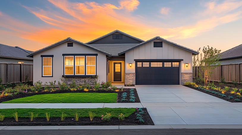 Newly built Contemporary Farm Style home